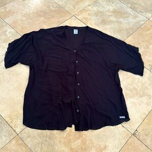 Hurley black rayon cover up (XS)